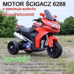 DUŻY MOTOR ŚCIGACZ Z SYMULACJĄ WYDECHU, MIĘKKIE KOŁA STRONG 2 EXCLUSIVE/6288A w sklepie internetowym super-toys.pl