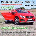 MERCEDES CLA 45 AMG Z AMORTYZATORAMI, MIĘKKIE KOŁA, SIEDZENIE, HAMULEC, REGULACJA KIEROWNICY, LAKIER/1538 w sklepie internetowym super-toys.pl