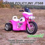 MOTOR POLICYJNY - PIERWSZY MOTOREK DLA DZIECKA, WARK SILNIKA, KLAKSON, ŚWIATŁA/JT568 w sklepie internetowym super-toys.pl