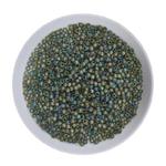 Koraliki TOHO Round 11/0 10g #180F Transparent-Rainbow-Frosted Olivine w sklepie internetowym Dekorynka