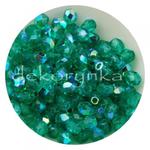 Fire Polish 3mm - koraliki czeskie szlifowane #X50730 Emerald AB w sklepie internetowym Dekorynka