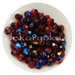 Fire Polish 3mm - koraliki czeskie szlifowane #BR90080 Blue Iris Siam Ruby w sklepie internetowym Dekorynka