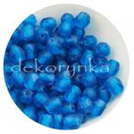 Fire Polish 4mm - koraliki czeskie szlifowane #M60080 Matte Capri Blue w sklepie internetowym Dekorynka