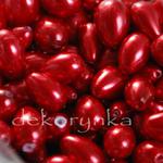 Perły woskowane krople MIX 40g B70 - czerwone w sklepie internetowym Dekorynka