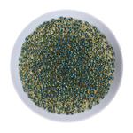 Koraliki TOHO Round 11/0 10g #243 Inside-Color Rainbow Topaz/Opaque Emerald-Lined w sklepie internetowym Dekorynka