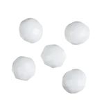 Fire Polish 10mm - koraliki czeskie szlifowane #03000 White w sklepie internetowym Dekorynka