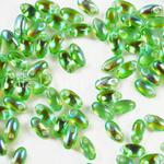 Rizo koraliki szklane 6x2,5mm 10g #X50510 Peridot AB w sklepie internetowym Dekorynka