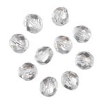 Koraliki szlifowane Fire Polish 8mm 10 szt. #00030 - Crystal w sklepie internetowym Dekorynka