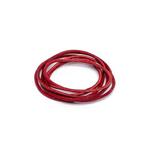 Griffin LEATHER CORD Rzemień skórzany 100% naturalny 2mm 1m - Red w sklepie internetowym Dekorynka