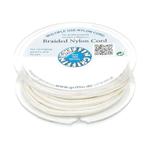 Griffin BRAIDED NYLON CORDS Sznurek nylonowy pleciony 0.5mm 25m - Cream w sklepie internetowym Dekorynka