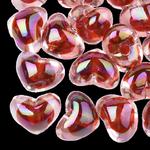 HEART02 serce akrylowe koralik w koraliku wiercony w sklepie internetowym Dekorynka