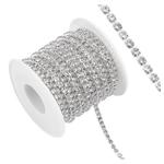 tb23-1m Taśma biżuteryjna silver Ozdobna z cyrkoniami ss14 3,3mm crystal w sklepie internetowym Dekorynka
