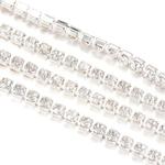 tb08-1m Taśma biżuteryjna silver ozdobna z cyrkoniami ss8 2,6mm crystal w sklepie internetowym Dekorynka