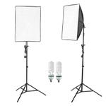 Lampa SOFTBOX światła ciągłego typu Monohead Doble 40x40cm, 2x85W, 2x 230cm w sklepie internetowym fotograficzneakcesoria.pl