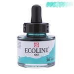 Farba akwarelowa w płynie z pipetką Talens ECOLINE - 30ml - 661 Turquoise Green w sklepie internetowym Twojepioro.pl