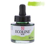 Farba akwarelowa w płynie z pipetką Talens ECOLINE - 30ml - 676 Grass Green w sklepie internetowym Twojepioro.pl