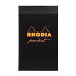 Notes Rhodia Bloc Pocket 7,5x12cm Black - kratka w sklepie internetowym Twojepioro.pl