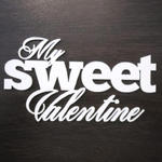 Napis "My sweet Valentine" SK667 w sklepie internetowym Sambora.pl