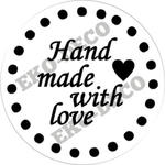 Stempel hand made with love - STE187 w sklepie internetowym Sambora.pl