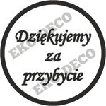 Stempel Dziękujemy za przybycie - STE196 w sklepie internetowym Sambora.pl