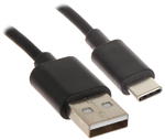 PRZEWÓD USB C - USB-A 1m USB-W-C/USB-W-1M/B w sklepie internetowym Mdh-system.pl