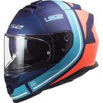 KASK LS2 FF800 STORM SLANT MATT BLUE ORANGE w sklepie internetowym Strefamotocykli.pl