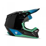 FOX KASK OFF-ROAD JUNIOR V1 BALLAST BLACK/BLUE w sklepie internetowym Strefamotocykli.pl