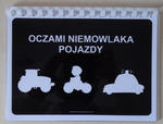 Oczami Niemowlaka Pojazdy - książeczka karty kontrastowe dla niemowląt w sklepie internetowym pomoceterapeutyczne.com