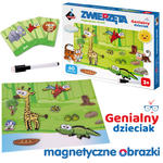 GENIALNY DZIECIAK PUZZLE MAGNETYCZNE - ZWIERZĘTA w sklepie internetowym pomoceterapeutyczne.com