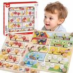 TOOKY TOY Interaktywna Tablica Edukacyjna Sorter Montessori Zwierzątka i Alfabet w sklepie internetowym idibrii.com