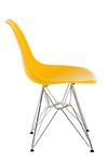 Krzesło P016 PP żółte, chromowane nogi w sklepie internetowym BajkoweLampy.pl