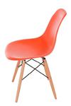 Krzesło P016W PP pomaranczowe, drewniane nogi w sklepie internetowym BajkoweLampy.pl