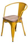 Krzesło Paris Arms Wood żółty jesion w sklepie internetowym BajkoweLampy.pl