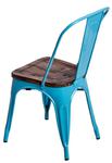 Krzesło Paris Wood niebieski sosna w sklepie internetowym BajkoweLampy.pl