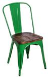 Krzesło Paris Wood zielony sosna w sklepie internetowym BajkoweLampy.pl