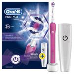 ORAL-B PRO 750 PINK SZCZOTECZKA + 1 KONCÓWKA + ETUI PODRÓŻNE - D16.513.UX w sklepie internetowym DomowyStomatolog.pl