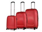 Zestaw trzech walizek PUCCINI ABS01 Barcelona czerwony - czerwony w sklepie internetowym Gala24.pl