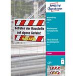 Folia wodoodporna A4 AVERY ZWECKFORM do drukarek laserowych i kserokopiarek biała 0,12 mm 100szt. /3487/ w sklepie internetowym światetykiet24.pl