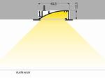 Profil LED FLAT8 H/UX 2000 biały - biały \ 2 m w sklepie internetowym Lightoutled