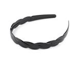 Opaska do włosów przeplatana plastikowa Czarna Plastic intertwined hairband Black w sklepie internetowym byBOCIEK.pl