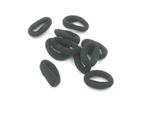 Gumki frotki - czarne 10szt Terry erasers - black 10 pcs w sklepie internetowym byBOCIEK.pl