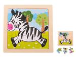 Puzzle drewniane układanka ZEBRA Wooden jigsaw puzzle ZEBRA w sklepie internetowym byBOCIEK.pl