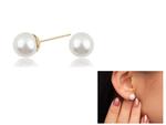 Kolczyki perełki 0,8mm 0.8mm pearl earrings w sklepie internetowym byBOCIEK.pl