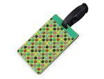 Identyfikator do bagażu adresówka zielony w kropki Luggage tag green tag with dots w sklepie internetowym byBOCIEK.pl