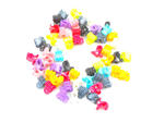 Spinki żabki do włosów kolorowe duże 10 szt #2 Large colored frog clips 10 pcs #2 w sklepie internetowym byBOCIEK.pl