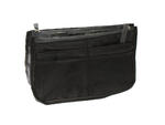 Organizer do torebki, kosmetyczka - Czarno-szary Purse organizer, cosmetic bag - Black and gray w sklepie internetowym byBOCIEK.pl