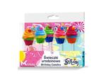 Świeczki urodzinowe torciki kolorowe 5 szt Birthday candles, colorful birthday candles 5 pcs w sklepie internetowym byBOCIEK.pl