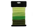 Gumka frotka prążkowana 10 sztuk w odcieniu zieleni Ribbed elastic band 10 pieces in a shade of green w sklepie internetowym byBOCIEK.pl