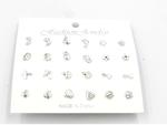 Zestaw 12 par kolczyków mix wzorów Set of 12 pairs of earrings mix patterns w sklepie internetowym byBOCIEK.pl
