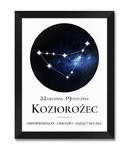 Obraz znak zodiaku Koziorożec czarna rama w sklepie internetowym iwallstudio.pl